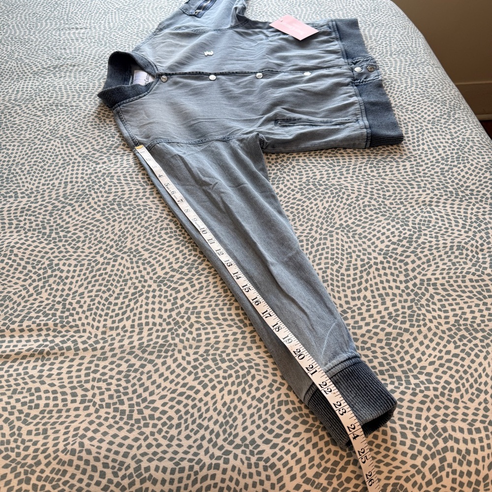 Juicy Couture | Lightweight Denim Blue Bomber Jacket - Picture 7 of 9